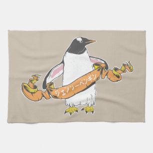 Linge De Cuisine Pingouin Gentoo écriture japonaise Kanji