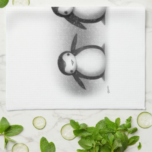 Linge De Cuisine Pingouins (Plié)