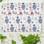 Linge De Cuisine Pingouins de Noël Casquette Gants Motif (Plié)