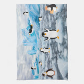 Linge De Cuisine pingouins mignons dans la glace de l'Antarctique (Vertical)
