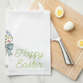 Linge De Cuisine Pink and Blue Wildflower Easter Rabbit (Quart Plié)