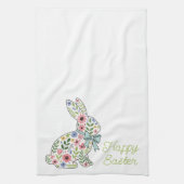 Linge De Cuisine Pink and Blue Wildflower Easter Rabbit (Vertical)