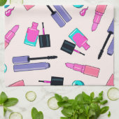 Linge De Cuisine Pink and Purple Make Up Cosmetics Pattern (Plié)