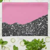 Linge De Cuisine PINK BLACK MARBLE AGATE Runner Table (Plié)