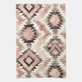 Linge De Cuisine Pink Brown Cowgirl Southwestern Tribal (Vertical)