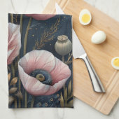 Linge De Cuisine Pink Floral                                   (Quart Plié)