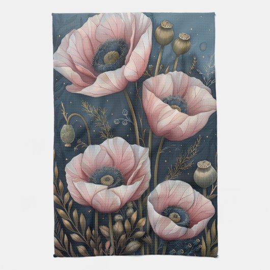 Linge De Cuisine Pink Floral                                   (Vertical)