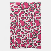 Linge De Cuisine Pink leopard (Vertical)