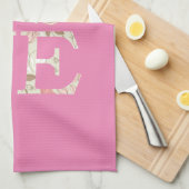 Linge De Cuisine Pink Love Papillon Floral (Quart Plié)