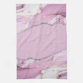 Linge De Cuisine PINK MARBLE AGATE Runner Table (Vertical)