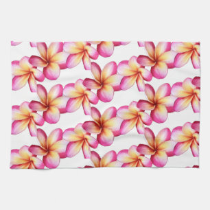 Linge De Cuisine Pink Plumeria
