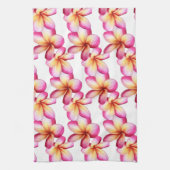 Linge De Cuisine Pink Plumeria (Vertical)
