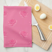 Linge De Cuisine Pink roses (Quart Plié)