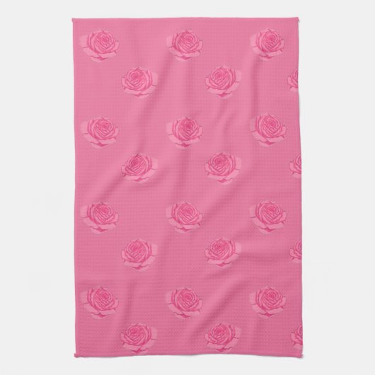Linge De Cuisine Pink roses (Vertical)