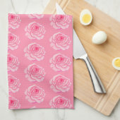 Linge De Cuisine Pink roses (Quart Plié)