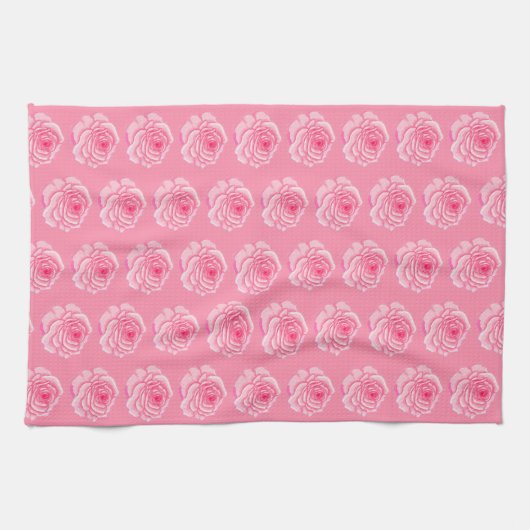 Linge De Cuisine Pink roses (Horizontal)
