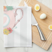 Linge De Cuisine Pink Teapot with Flowers & Butterflies (Quart Plié)