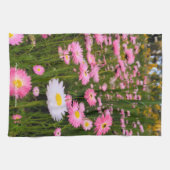 Linge De Cuisine Pink + White Australian Native Meadow Flowers (Horizontal)