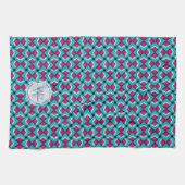 Linge De Cuisine Pinky Red & Blue Motif Vêtements de cuisine (Horizontal)