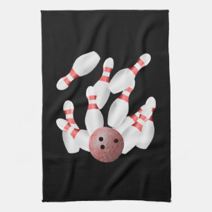 Linge De Cuisine Pins de quilles Tenpin et boule de bowling
