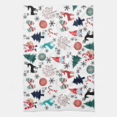 Linge De Cuisine Pins du Père Noël Reindeer Mittens (Vertical)