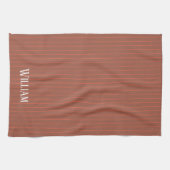 Linge De Cuisine Pinstripes orange (Horizontal)