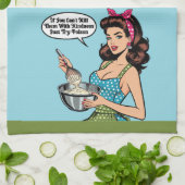 Linge De Cuisine Pinup rétro_ Avec gentillesse (Plié)