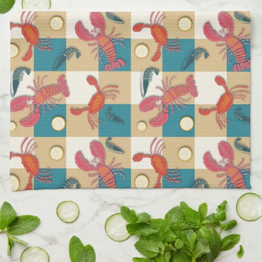 Linge De Cuisine Pique-nique de capture côtière (Plié)