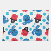 Linge De Cuisine Pirate Octopus, Motif de pieuvre, Animaux de mer (Horizontal)