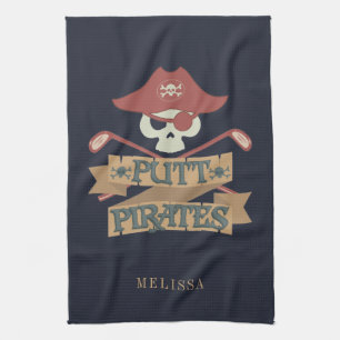 Linge De Cuisine Pirates de golf personnalisés pour la cuisine de l