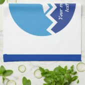 Linge De Cuisine Pismming venin, swimmer on blue circle custom (Plié)