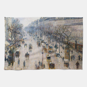 Linge De Cuisine Pissarro - Boulevard Montmartre, Matin d'hiver