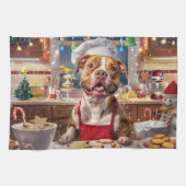 Linge De Cuisine Pit Bull - Fête de Noël (Horizontal)