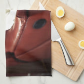 Linge De Cuisine pitbull blanc drôle sur le canapé (Quart Plié)