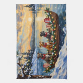 Linge De Cuisine Pitbull Christmas Boat Holiday (Vertical)