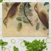 Linge De Cuisine Pivoine avec des rossignols (Plié)