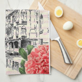 Linge De Cuisine Pivoine de Bella Italie (Quart Plié)