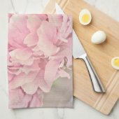 Linge De Cuisine Pivoines roses (Quart Plié)