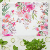 Linge De Cuisine PixDezines Aquarelle été Floral (Plié)