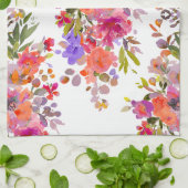 Linge De Cuisine PixDezines Aquarelle été Floral (Plié)