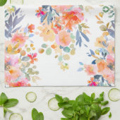 Linge De Cuisine PixDezines Aquarelle été Floral (Plié)