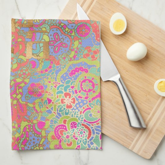 Linge De Cuisine PixDezines Boho Challah Couverture/Dîner Shabbat (Quart Plié)