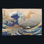 Linge De Cuisine PixDezines Vintage Great Wave Hokusai 斎 の 葛’飾<br><div class="desc">PixDezinves Vintage d'art japonais avec faux accent or. La Grande Vague de Kanagawa est l'une des plus connues au monde. L'artiste,  Hokusai,  1832 (période Edo). Décrivant okinami comme les grandes vagues,  PAS le tsunami. numériquement amélioré par PixDezines. Copyright © 2008-2014 PixDezines.com™ et PixDezines™ sur zazzle.com</div>