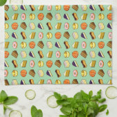 Linge De Cuisine Pixel Art Gâteaux et pâtisseries Motif (Plié)