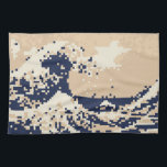 Linge De Cuisine Pixel Tsunami 8 bits Pixel Art<br><div class="desc">La Grande Vague au large de Kanagawa (神 奈 川 浪 裏) Vintage 8 Bits Pixel Tsunami Art. Globe Trotters se spécialise dans l'imagerie idiosyncratique du monde entier. Vous y trouverez des Cartes de Voeux,  Cartes Postales,  Posters,  Mousepads et plus encore.</div>