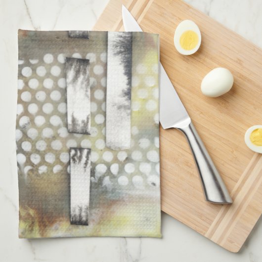 Linge De Cuisine Pixels marbrés II (Quart Plié)