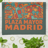 Linge De Cuisine Place majeure de Madrid (Plié)