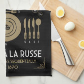 Linge De Cuisine Placement de vaisselle de table formelle approprié (Quart Plié)