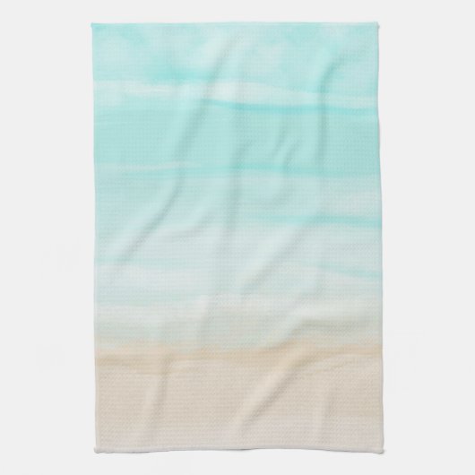 Linge De Cuisine Plage Abstraite moderne (Vertical)