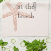 Linge De Cuisine Plage Blue Starfish (Plié)